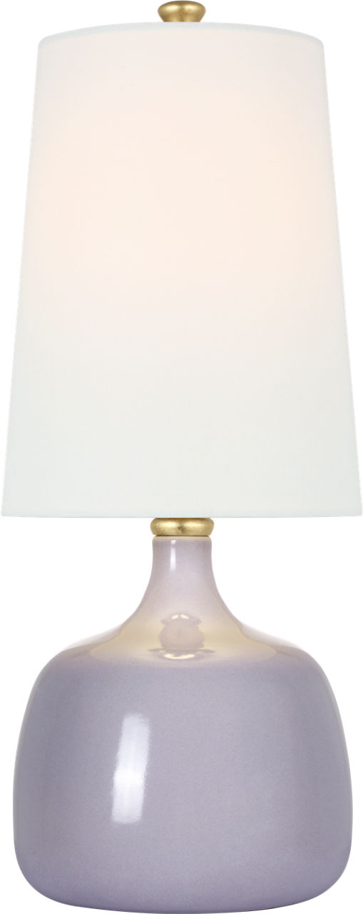 Cassis 18" Table Lamp in Lilac with Linen Shade