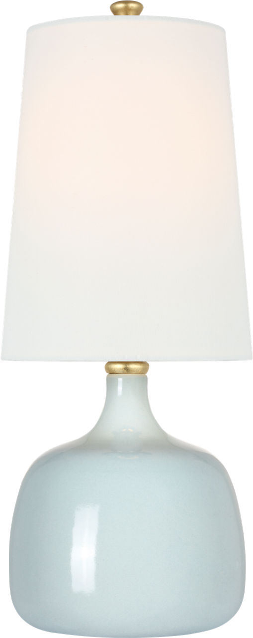 Cassis 18" Table Lamp in Pale Blue with Linen Shade