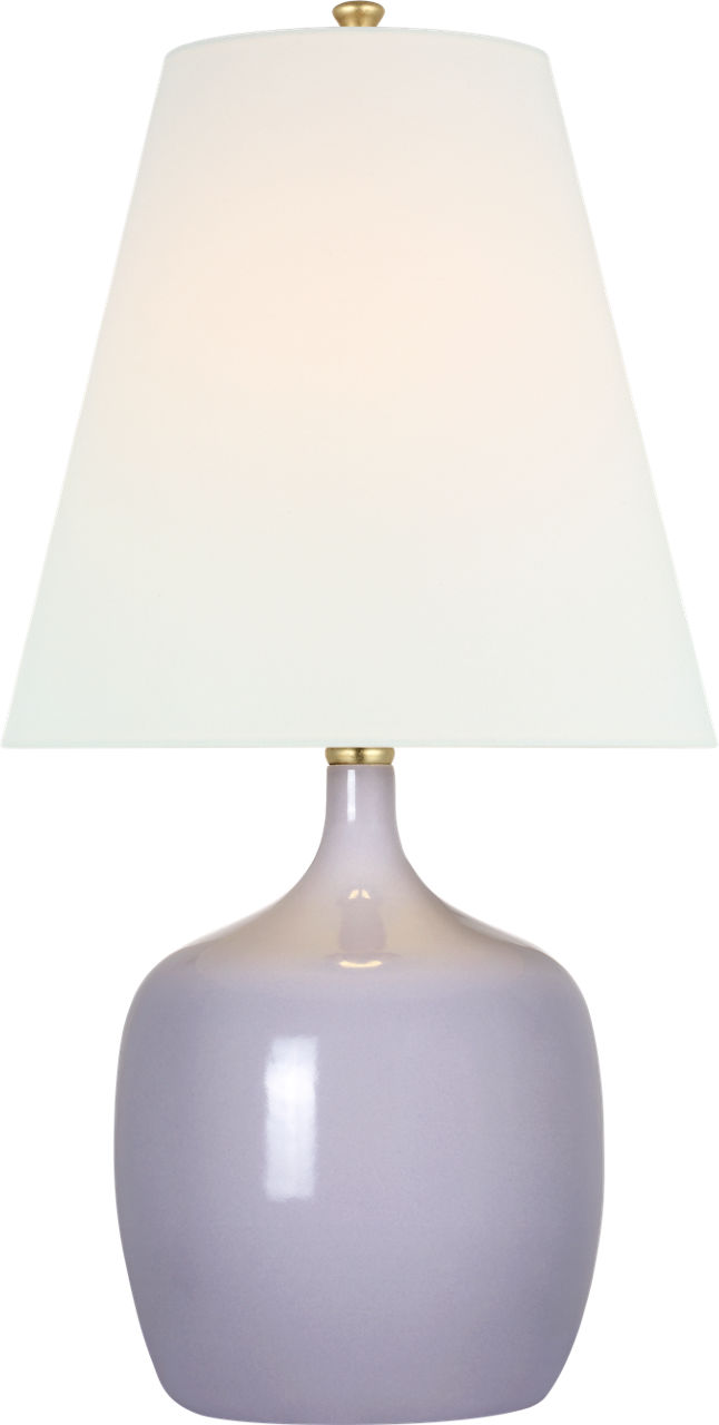 Cassis 25" Table Lamp in Lilac with Linen Shade