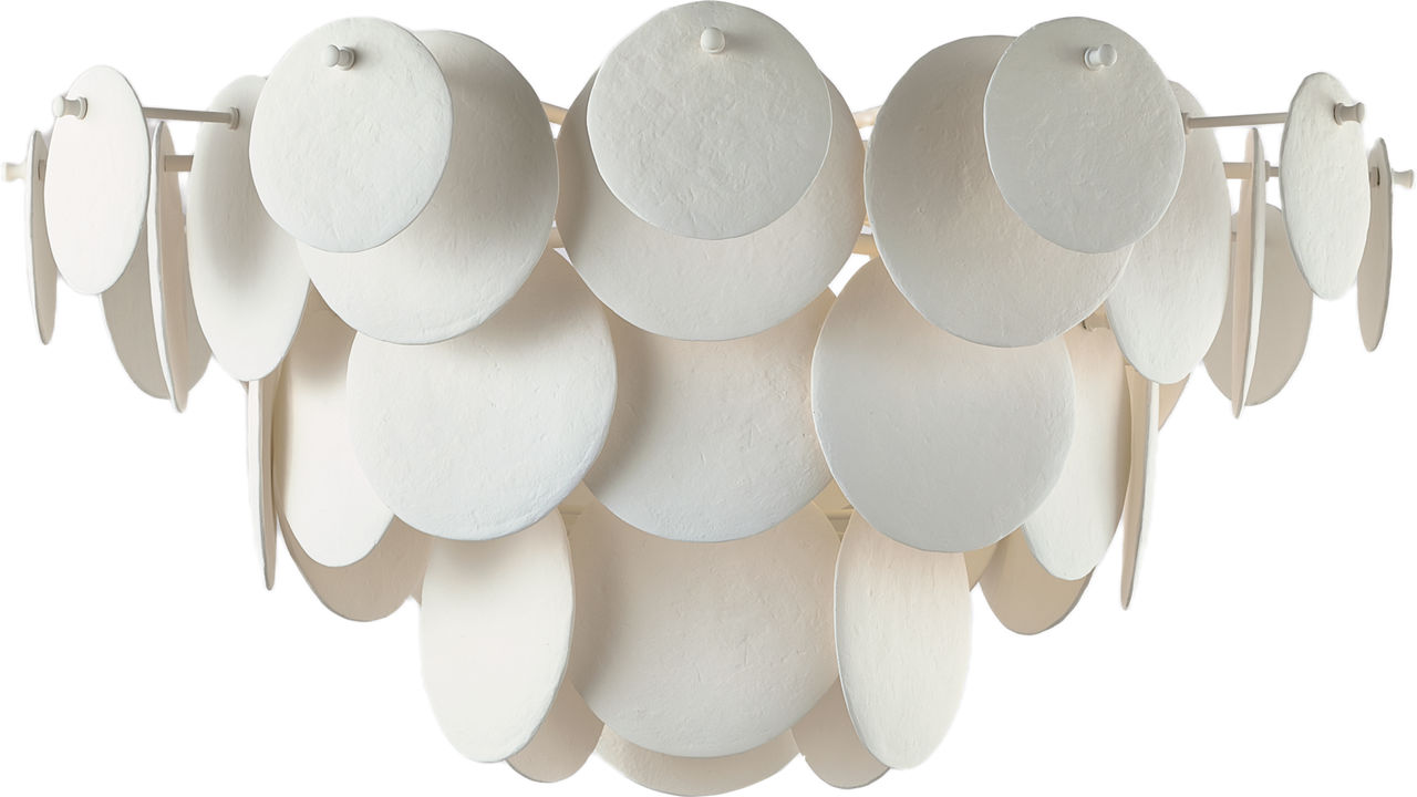 Loire Grande Flush Mount in Plaster White