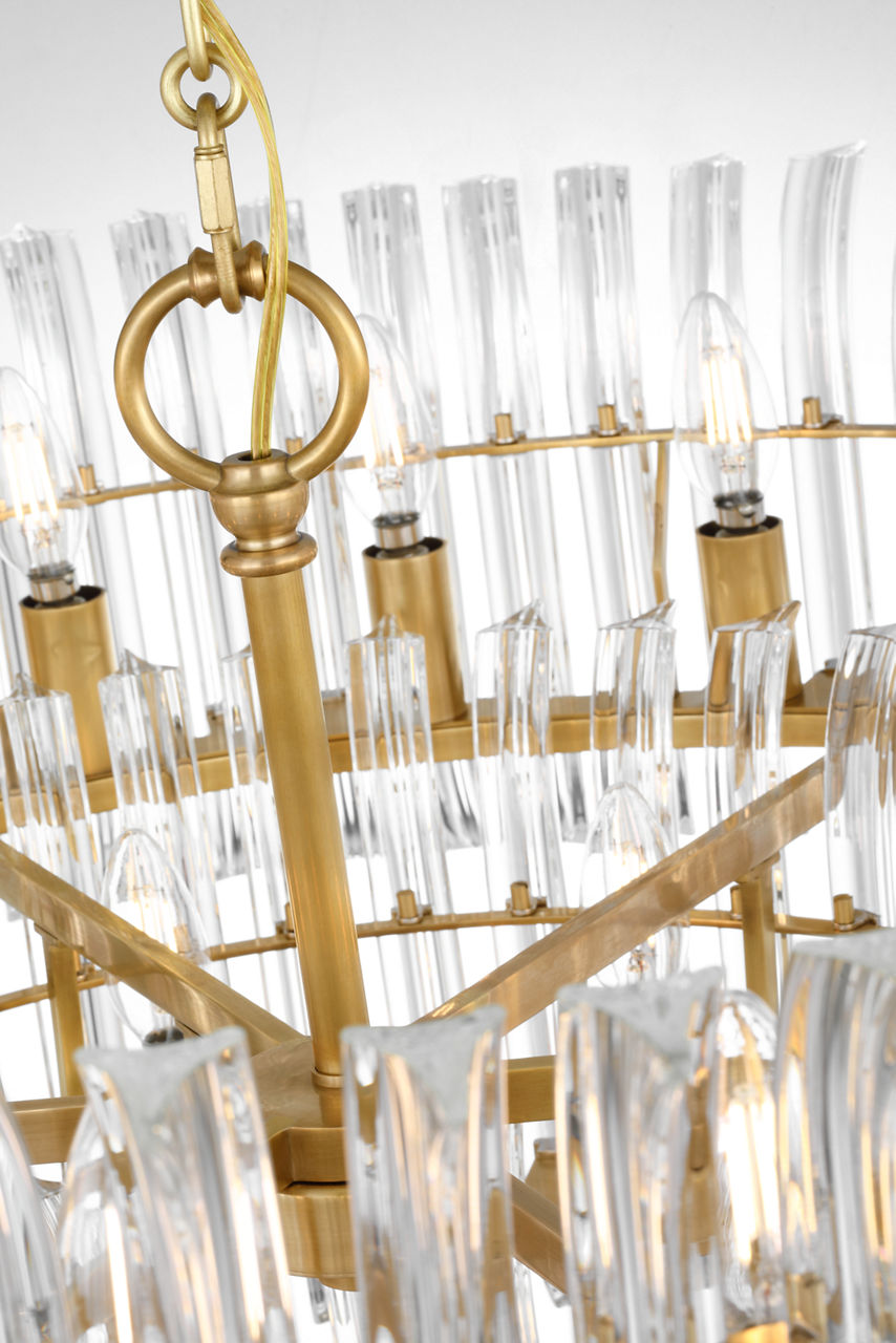 Rhine 34" Three Tier Chandelier