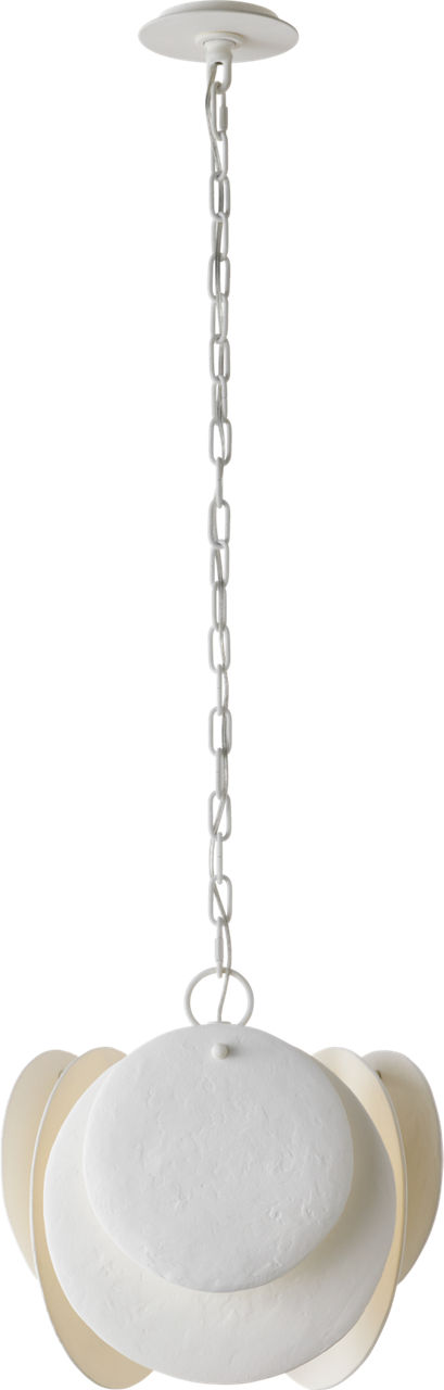 Loire Petite Chandelier in Plaster White