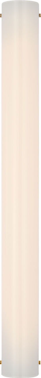 Penhold 30" Bath Light in Soft Brass with White Glass