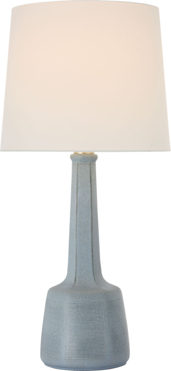 Lerio 31" Table Lamp in Dusted Slate with Linen Shade