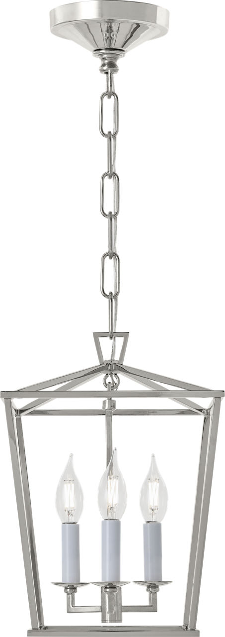 Darlana Mini Lantern in Polished Nickel