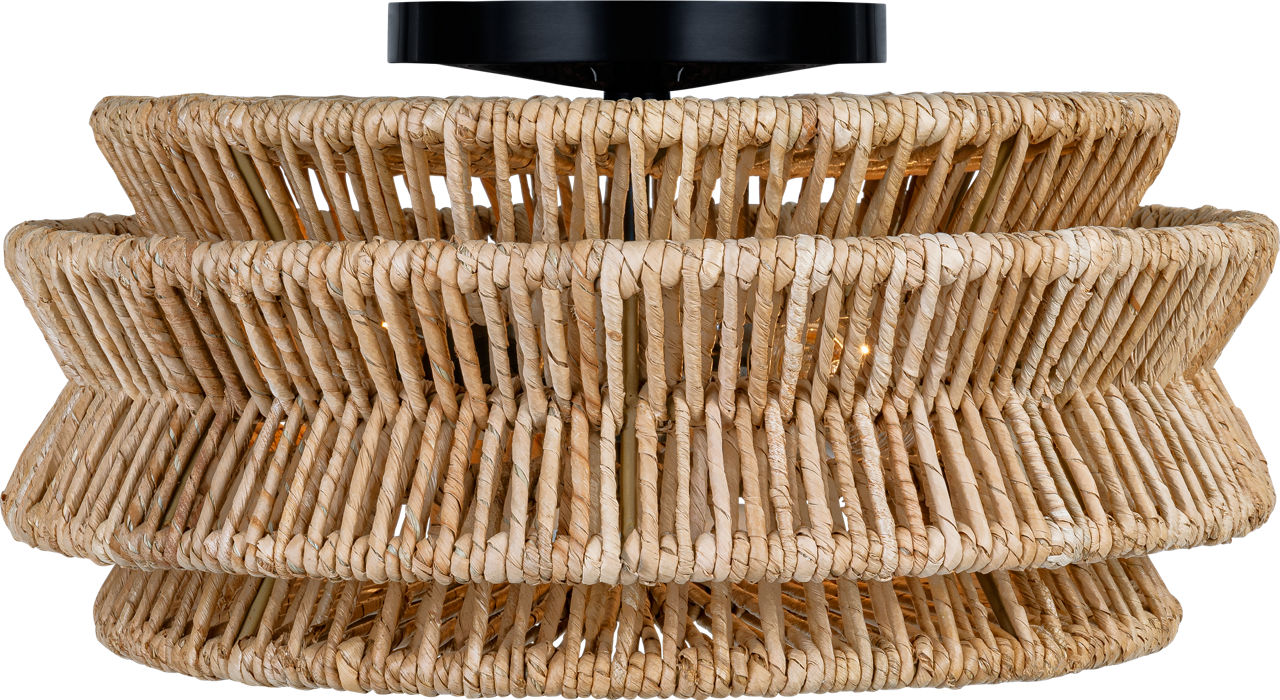 Antigua Large Drum Semi-Flush Mount