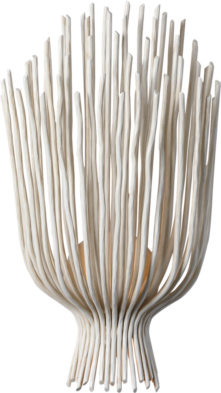 Astra 17" Sculpted Sconce in Waxed Plaster