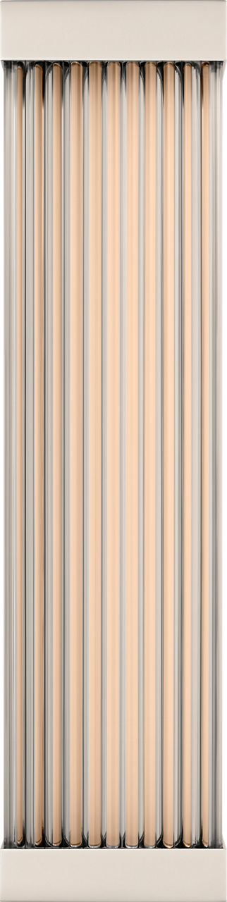 Vance 14" Sconce in Polished Nickel with Clear Glass Rods