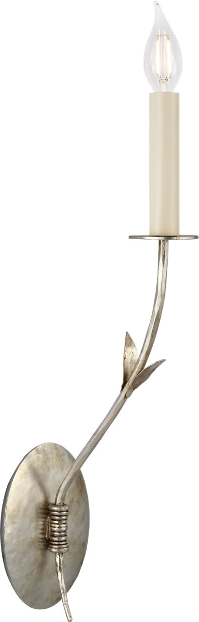 Florenz 18" Single Sconce in Silver Lustre