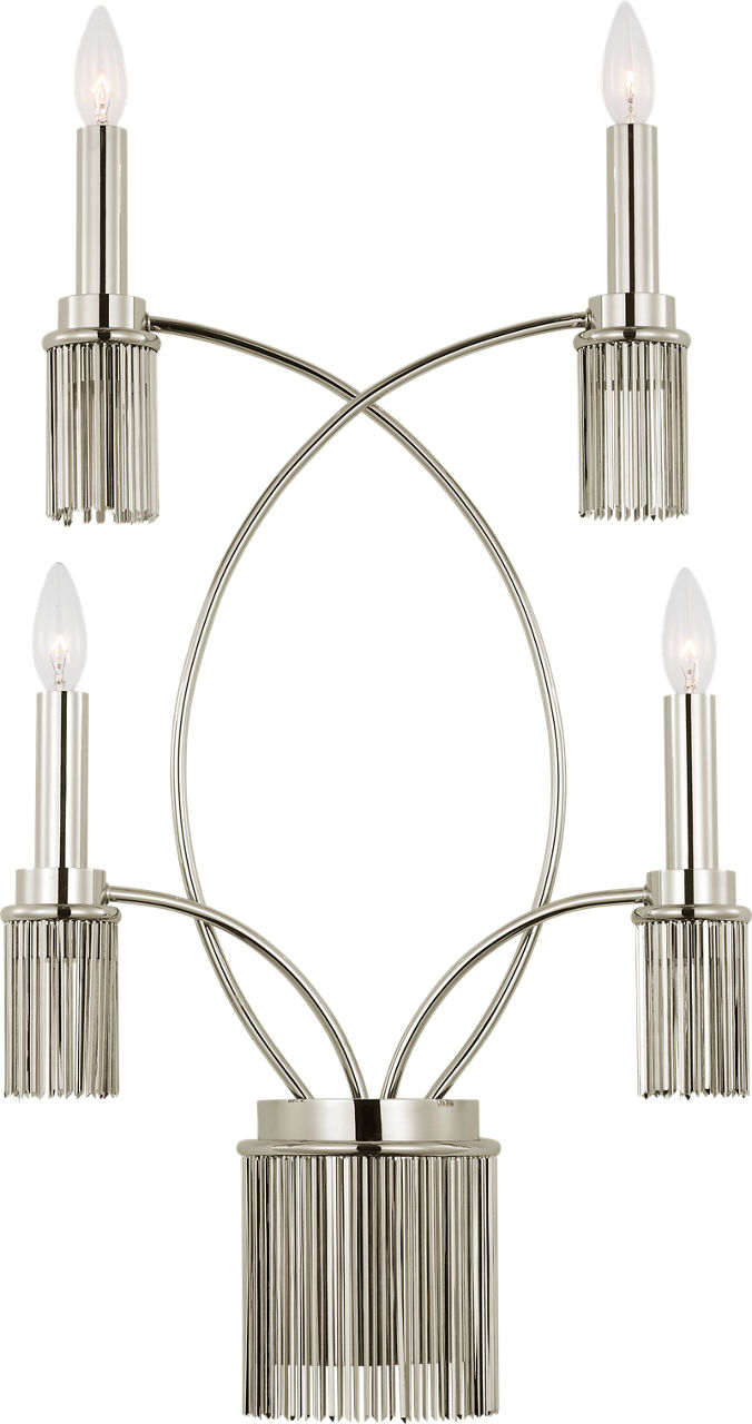 Sutton 4-Light Sconce in Polished Nickel