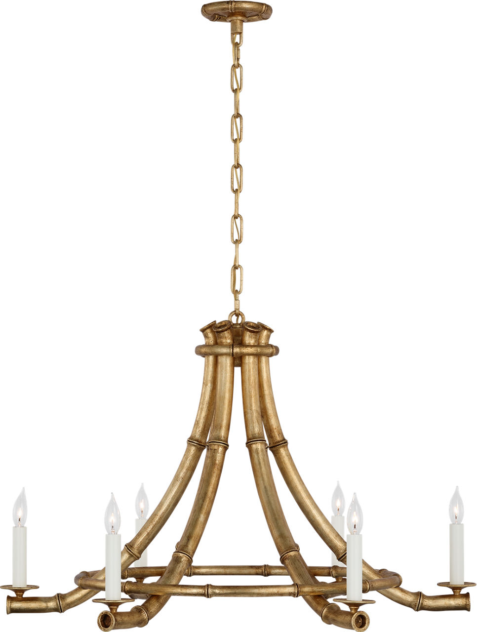 Alana 39" Chandelier in Gilded Plaster