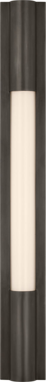 Ellington 24" Slimline Bath Light in Bronze with White Glass