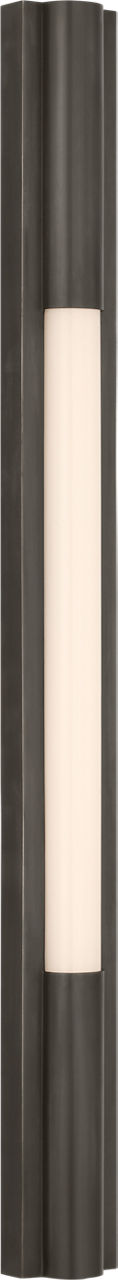 Ellington 32" Slimline Bath Light in Bronze with White Glass
