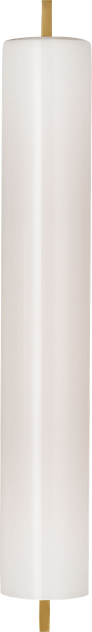 Bowen 21" Linear Bath Sconce in Hand-Rubbed Antique Brass with White Glass Shade