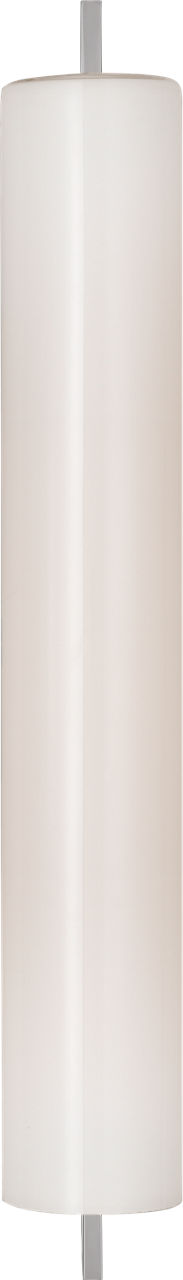 Bowen 21" Linear Bath Sconce in Polished Nickel with White Glass Shade