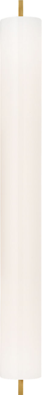 Bowen 28" Linear Bath Sconce in Hand-Rubbed Antique Brass with White Glass Shade