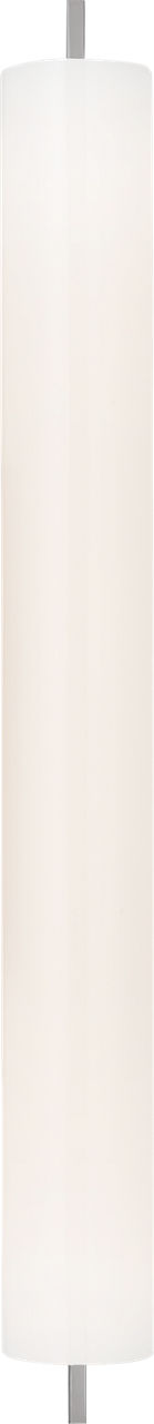 Bowen 28" Linear Bath Sconce in Polished Nickel with White Glass Shade