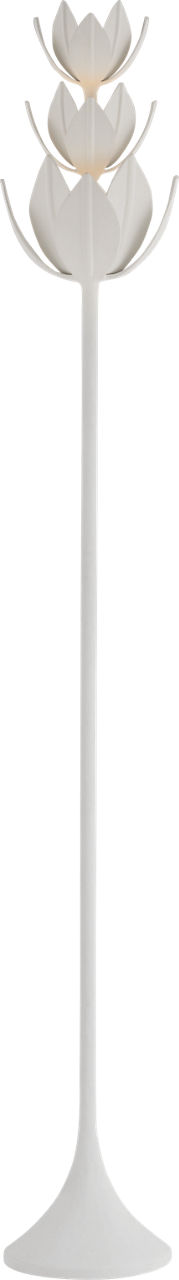 Alberto 70" Floor Torchiere in Plaster White