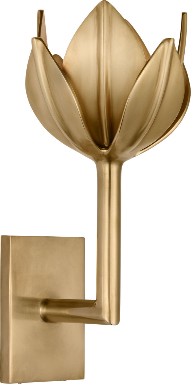 Alberto Small Sconce in Antique-Burnished Brass