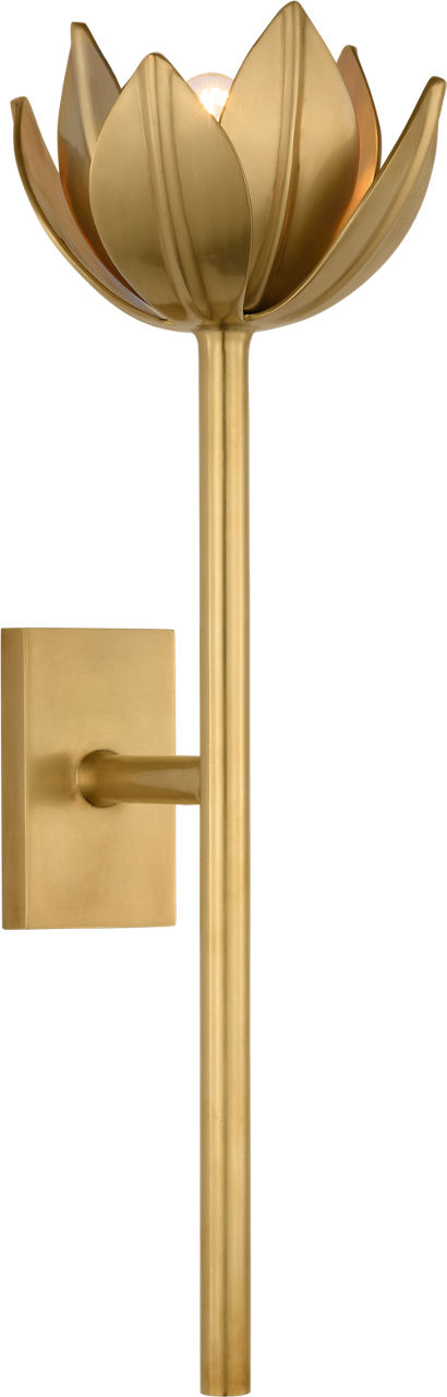 Alberto Medium Sconce in Antique-Burnished Brass