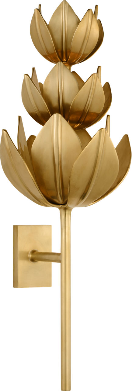 Alberto Extra Large Three Tier Sconce in Antique-Burnished Brass