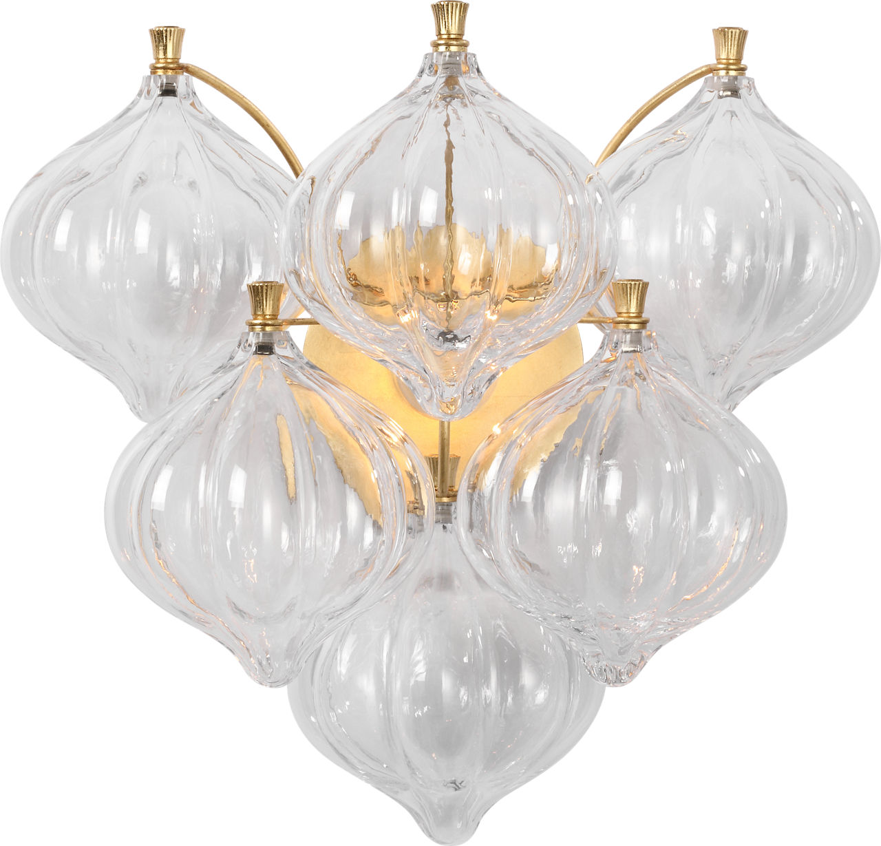 Caselli 15" Sconce in Gild with Clear Glass