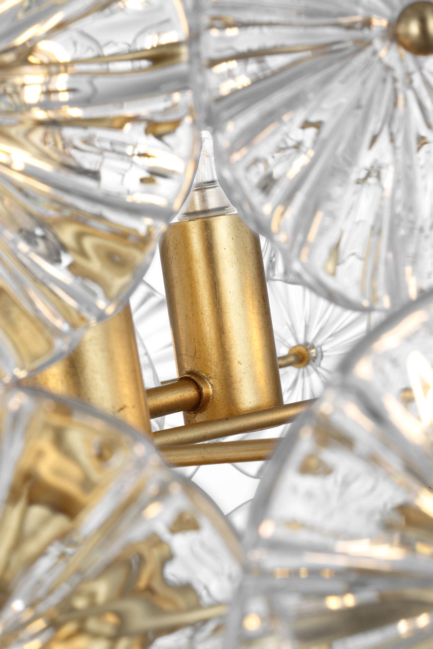 Gianna 24" Chandelier in Gild with Clear Glass