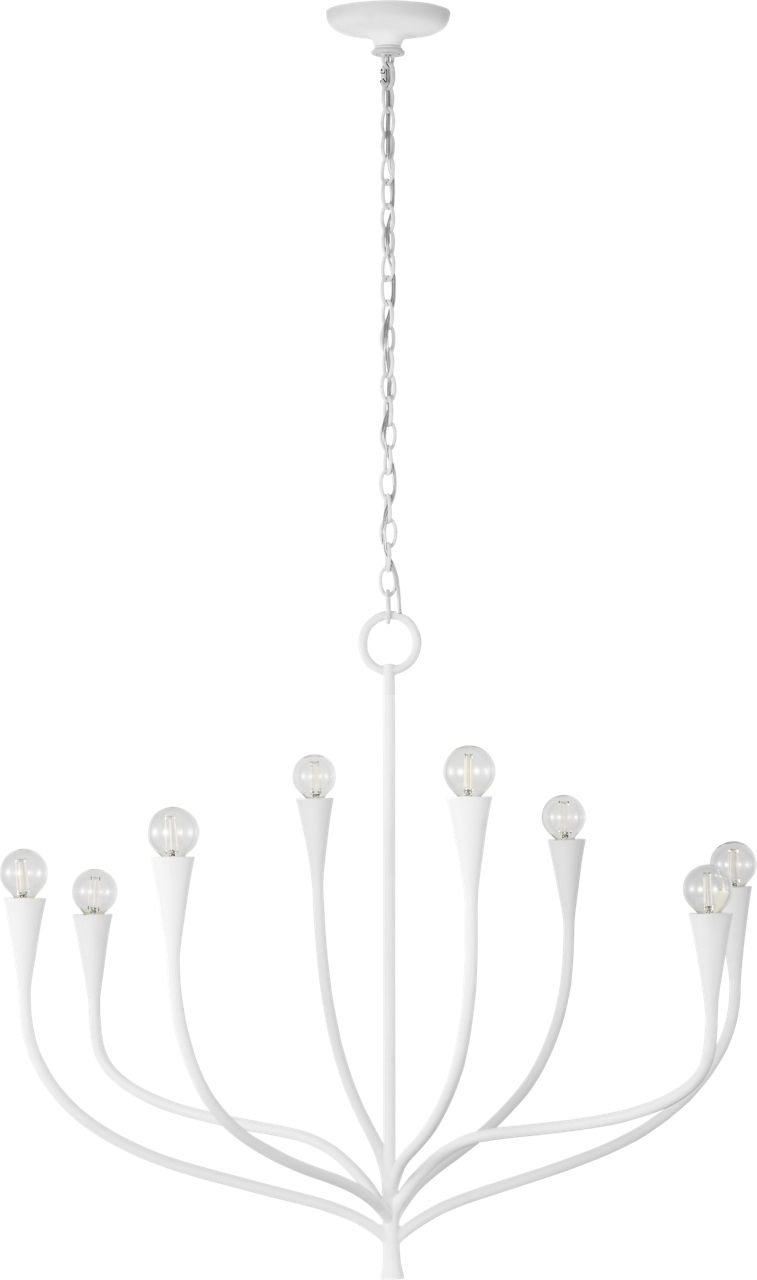 Marini 33" Chandelier in Plaster White