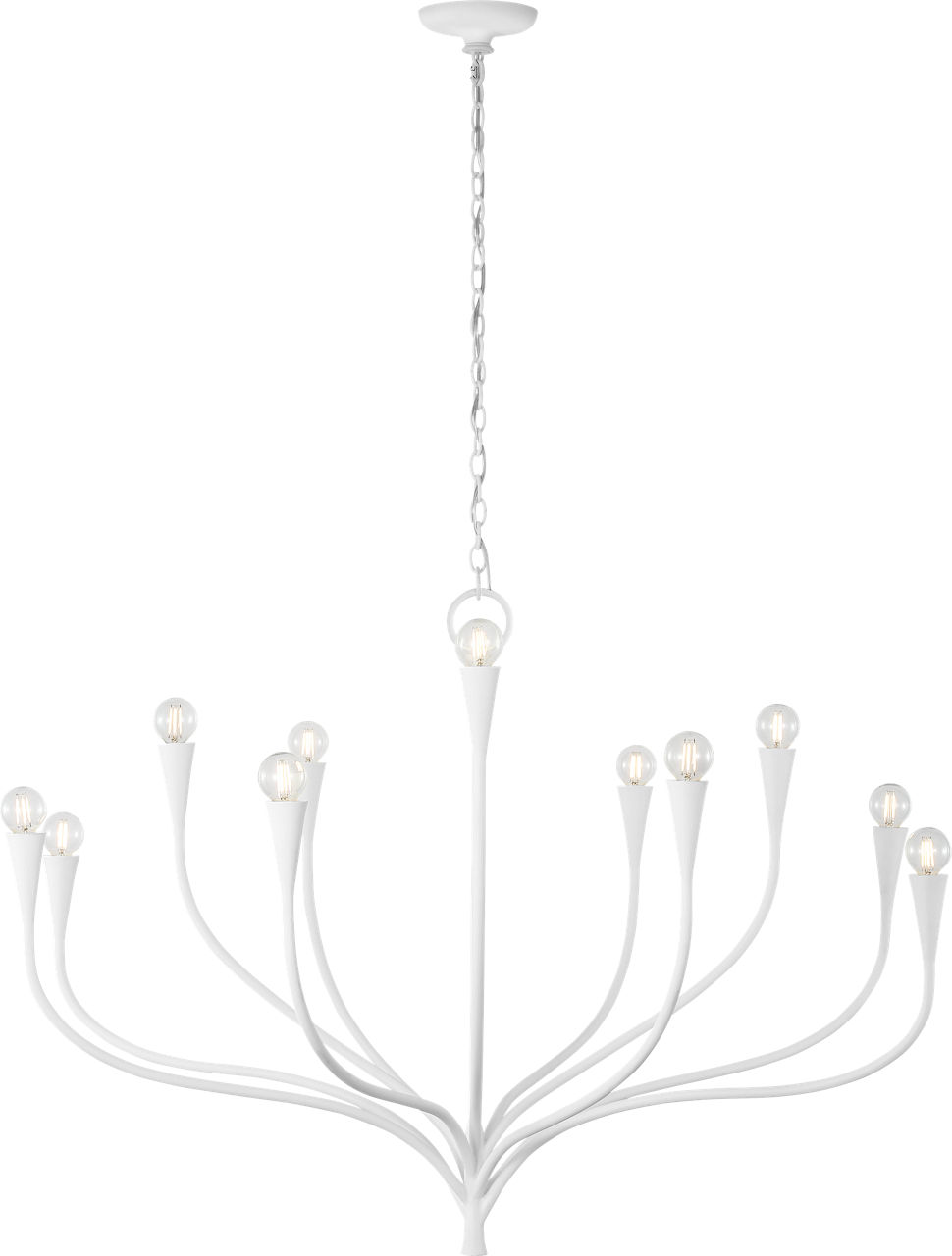 Marini 43" Chandelier in Plaster White
