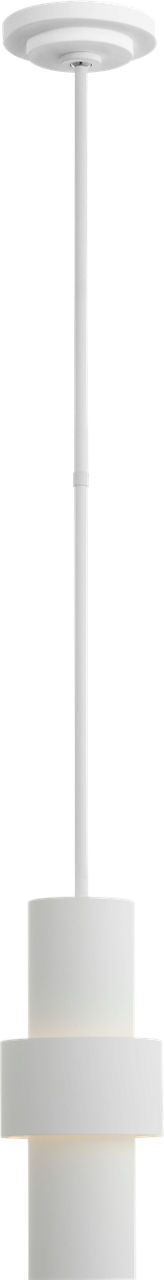 Chalmette 6" Layered Pendant in Plaster White