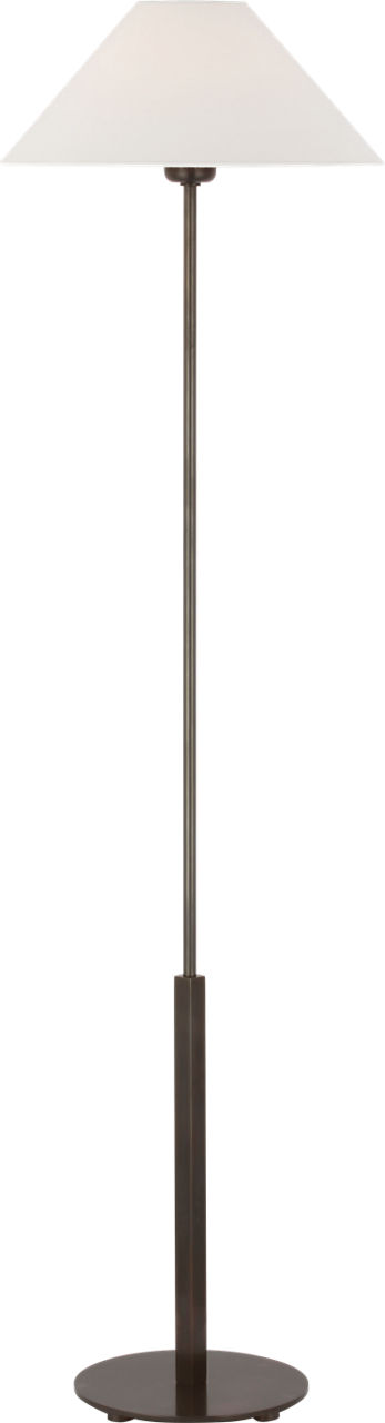 Hackney Cordless Floor Lamp in Bronze with Linen Shade
