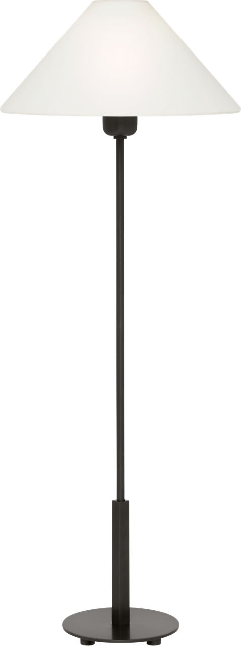 Hackney Buffet Lamp in Bronze with Linen Shade