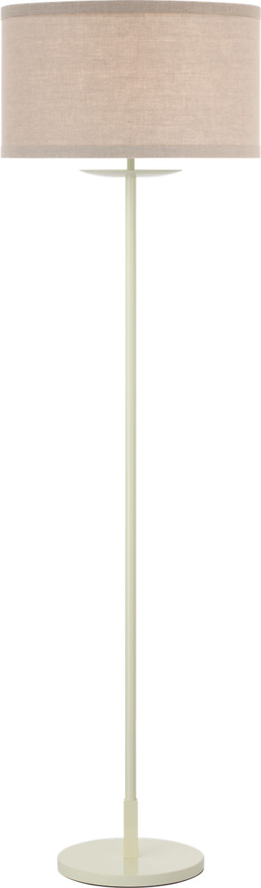 Walker 58" Cordless Floor Lamp in Light Cream with Natural Linen Shade