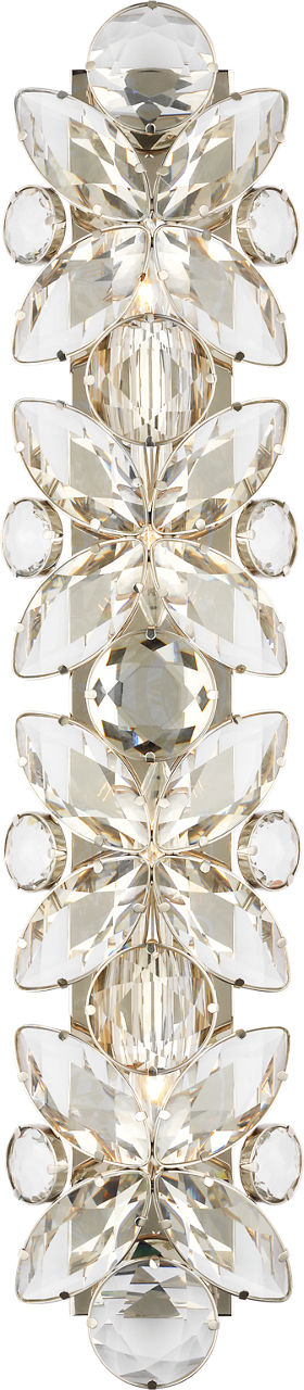 Lloyd 33" Sconce in Polished Nickel with Crystal