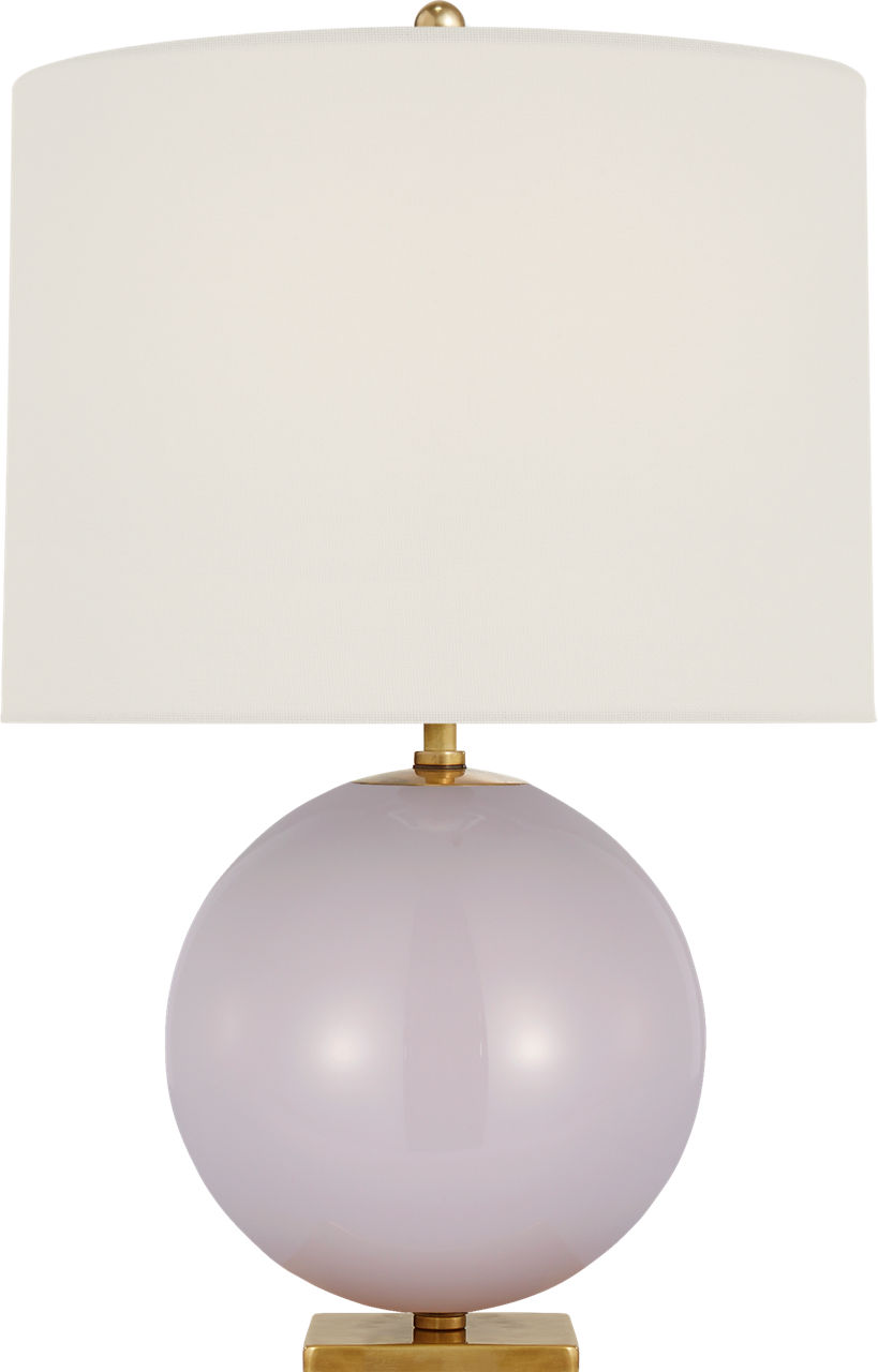 Elsie Table Lamp in Lilac with Linen Shade