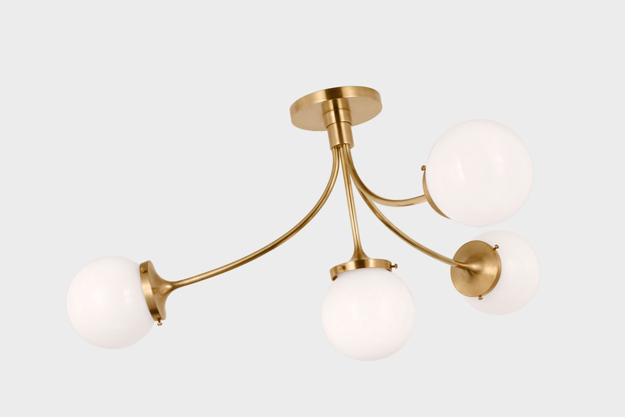 Prescott Large Semi-Flush Mount - KS4009 | Visual Comfort