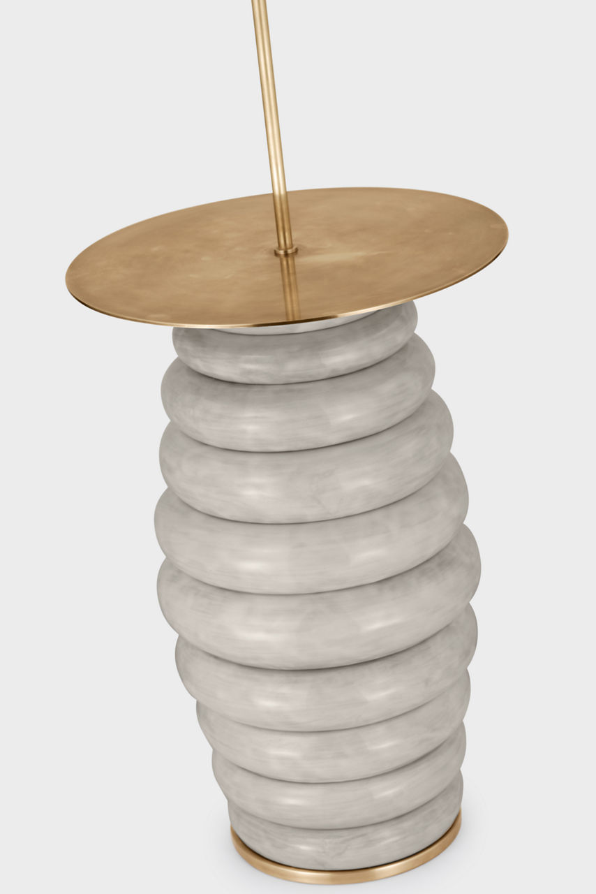 ブルテリア ノベルティフロアライト from Vancouver♪ Phoebe Extra Large Tray Table Floor Lamp - KW1619 | Visual Comfort