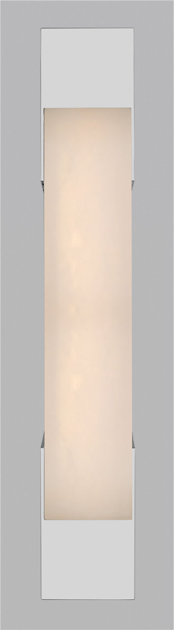 Covet 16" Bracketed Bath Light in Polished Nickel with Alabaster