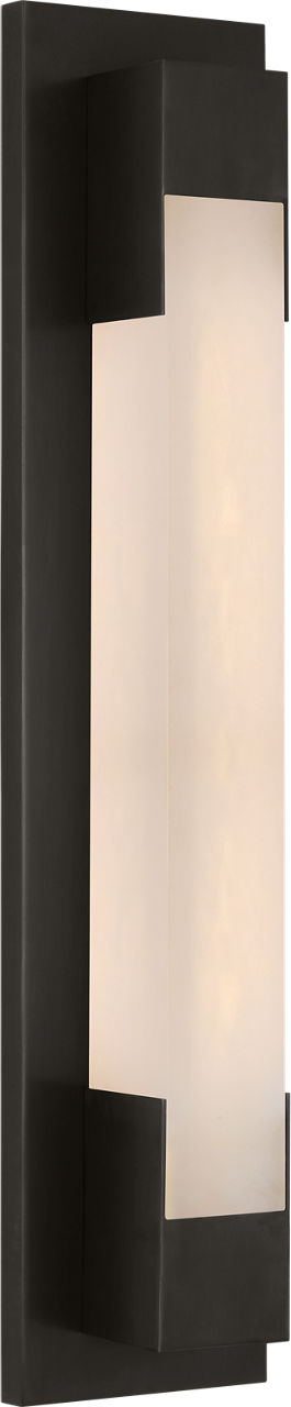 Covet 21" Bracketed Bath Light in Bronze with Alabaster