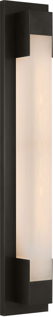 Covet 26" Bracketed Bath Light in Bronze with Alabaster