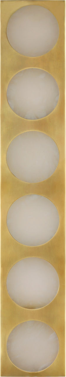 Dichotomy 27" 6 Light Sconce in Antique-Burnished Brass with Alabaster - Image 3