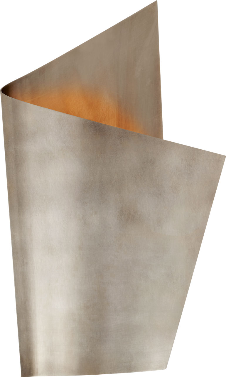 Piel Right Wrapped Sconce in Pewter
