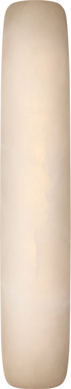 Formosa 26" Linear Sconce in Alabaster and Polished Nickel