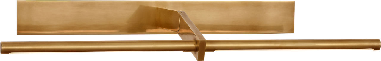 Axis 32" Pivoting Library Light in Antique-Burnished Brass