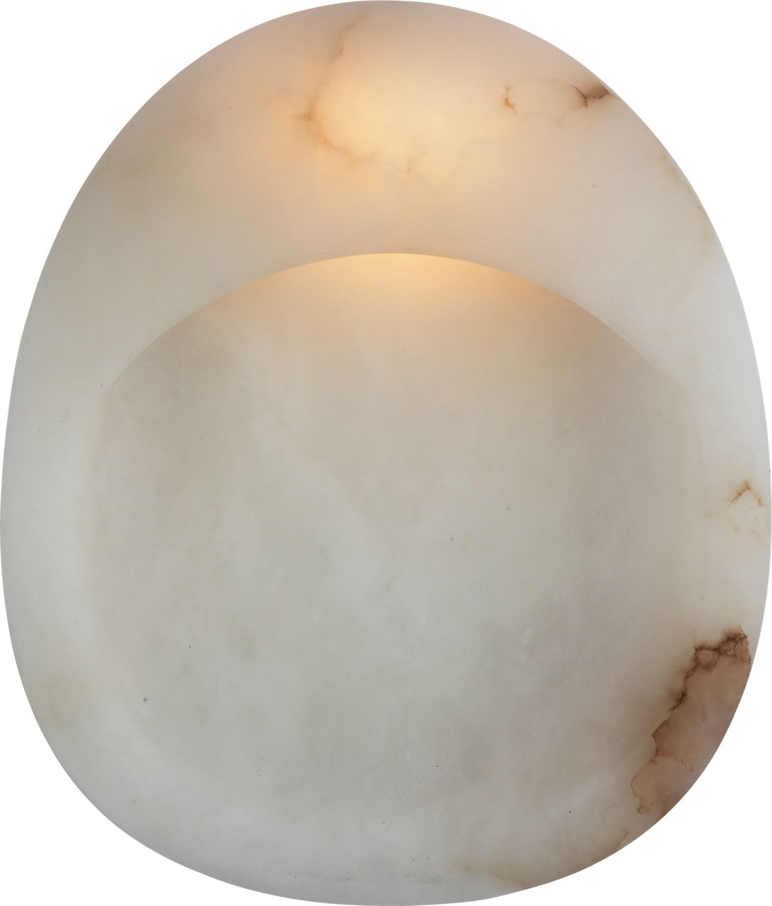 Esculpa 14" Rounded Alabaster Wall Light