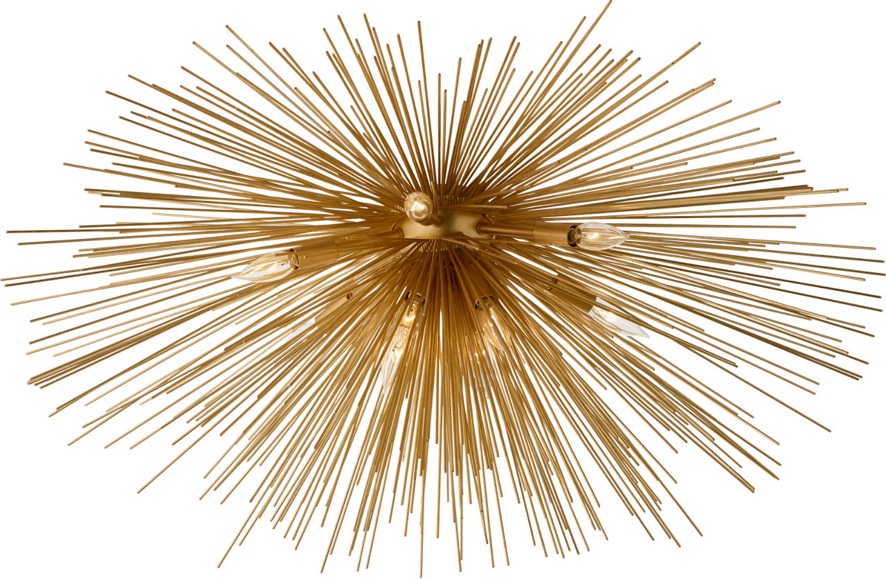 Strada Large Flush Mount in Gild