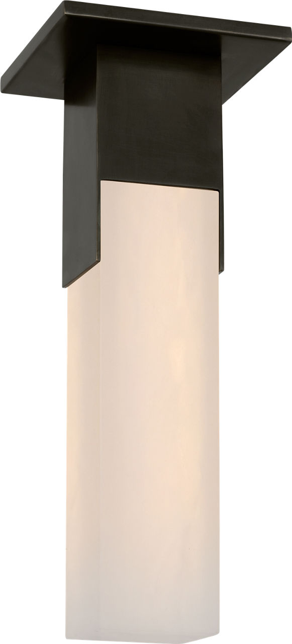 Covet Monopoint Flush Mount in Bronze with Alabaster