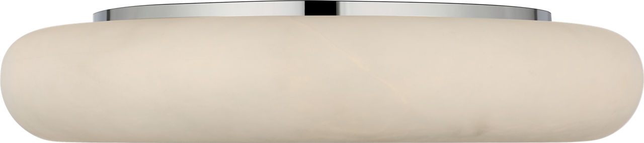 Formosa 22" Flush Mount in Alabaster and Polished Nickel