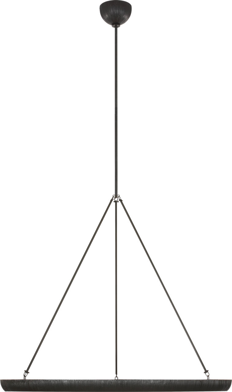 Utopia 42" Ring Chandelier in Aged Iron