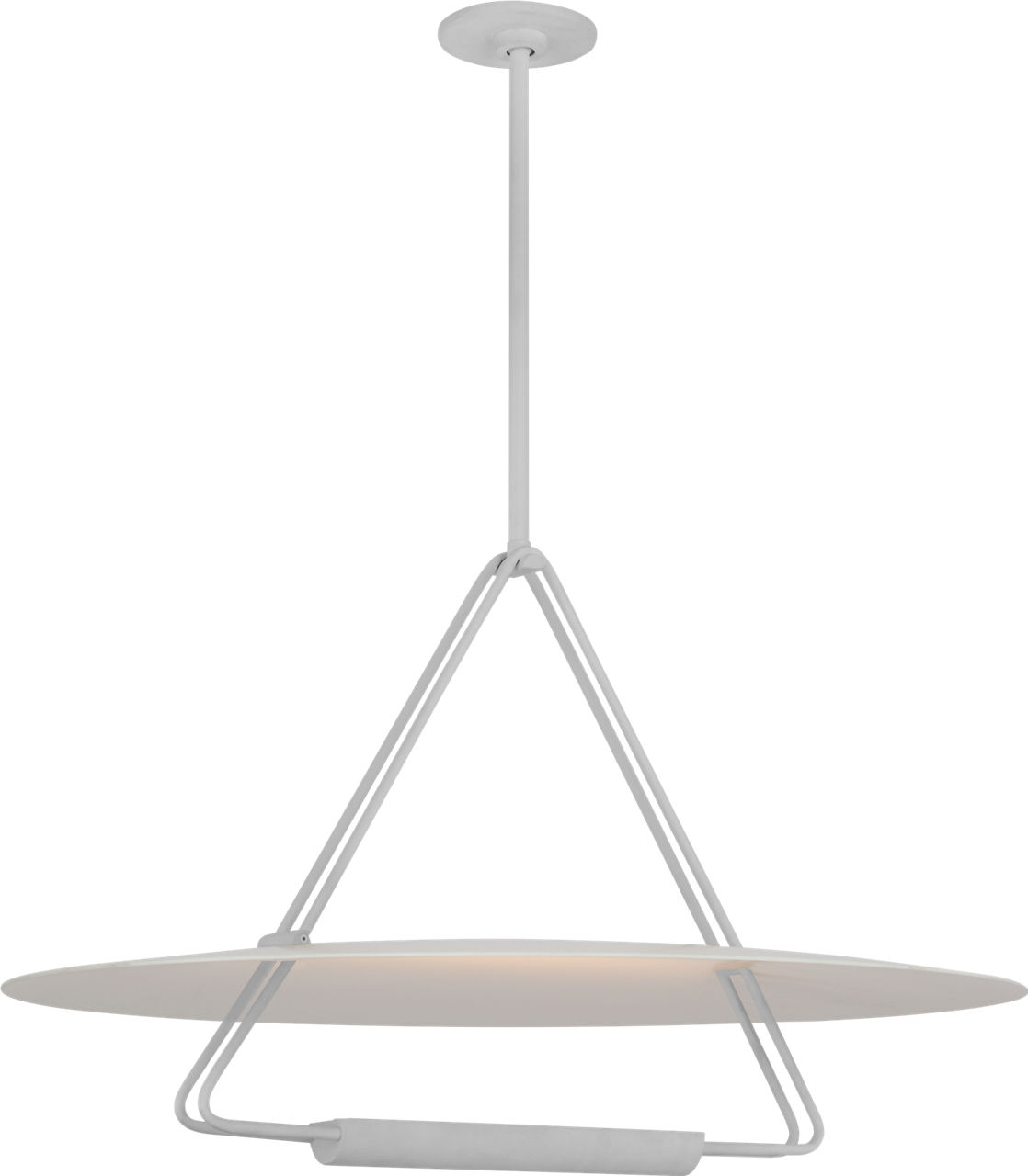 Teline 30" Round Chandelier in Matte White